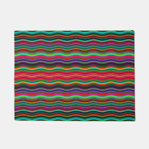 Paillasson Beau Motif coloré Wavy Stripe