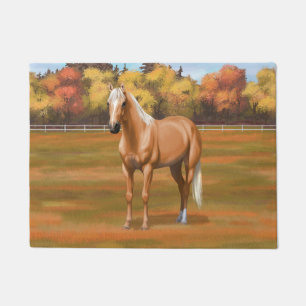 Paillasson Beau Stallion Cheval Palomino Quarter