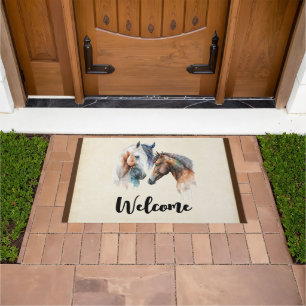 Paillasson Beaux Chevaux Style Boho Occidental Accueil