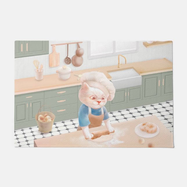 Paillasson Bébé Bébé - Cosy Morning Kneading (Devant)