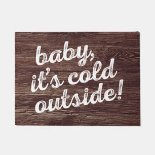 Paillasson bébé, c'est extérieur froid ! sur l'arrière -
