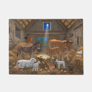 Paillasson Bébé Jésus Manger Nativité de Noël