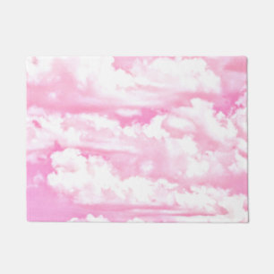 Paillasson Bébé Rose Joyeux Nuages Décor
