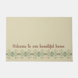 Paillasson Beige avec zone de typographie