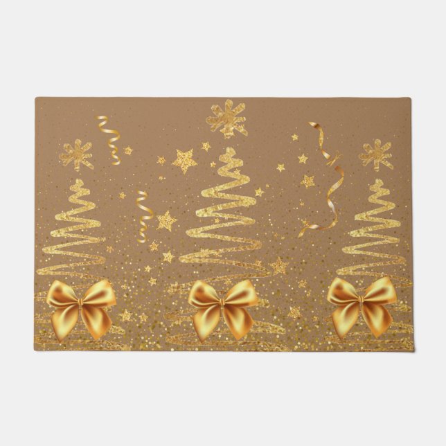 Paillasson Belle parties scintillant de luxe marron naturel (Devant)