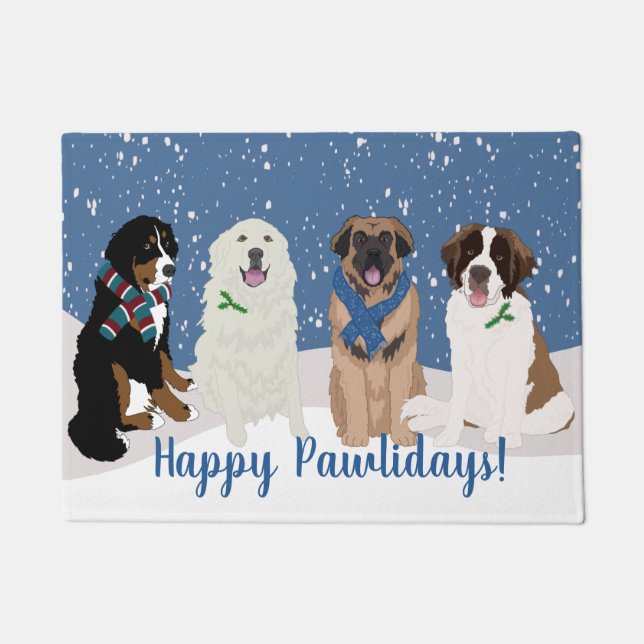 Paillasson Bernese Leonberger Pyrénées St Bernard Noël (Devant)
