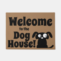 Bienvenue à Dog House Funny Doormat