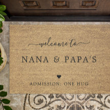 Bienvenue à la maison de Nana & Papa FAUX Coco