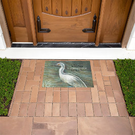 Paillasson Bienvenue À Notre Beach House Shorebird Art