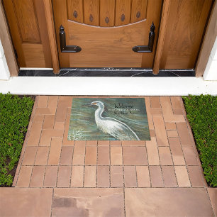 Paillasson Bienvenue À Notre Beach House Shorebird Art