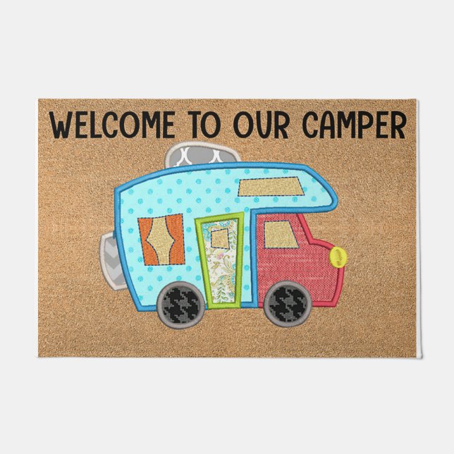 Paillasson Bienvenue À Notre Camper Doormat, Chambre pour enf (Devant)