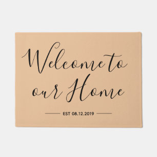 Paillasson Bienvenue à notre Home Door Mat, Farmhouse