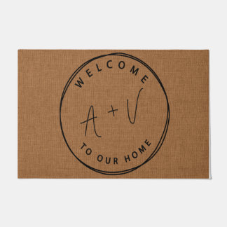 Paillasson Bienvenue À Notre Maison Mat, Cadeaux Couples