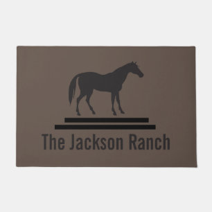 Paillasson Bienvenue au Ranch des chevaux