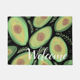 Paillasson Bienvenue Avocat Aquarelle Personnalisé