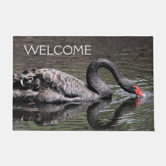 Paillasson Bienvenue dans le cygne noir (Devant)