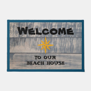 Paillasson Bienvenue Dans Notre Maison De Plage Nautical Star