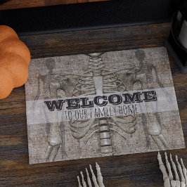 Paillasson Bienvenue éffrayant Déplaisant Squelette Halloween
