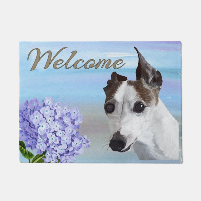Paillasson Bienvenue Greyhound en Italie (Devant)