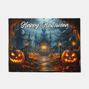 Paillasson Bienvenue    Joyeux Halloween Nefarious Citrouille