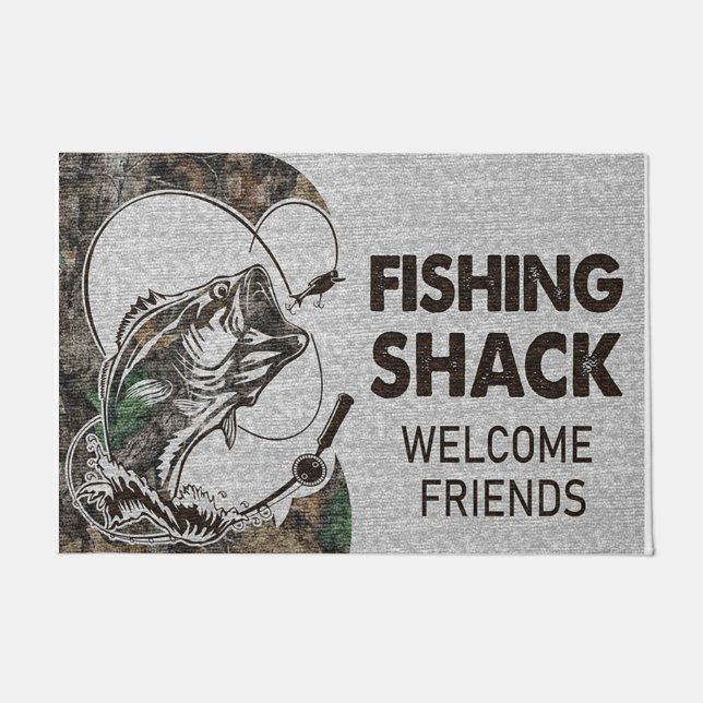 Paillasson Bienvenue les amis de la cabane de pêche (Devant)