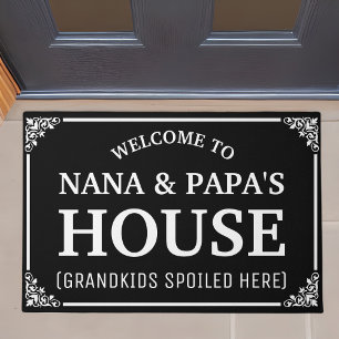 Paillasson Bienvenue NANA & PAPA'S House Grandkids Spoiled Ic