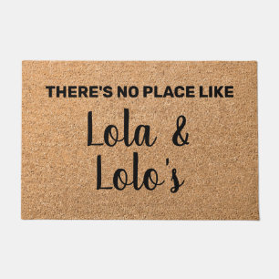 Paillasson Bienvenue personnalisé Lola & Lolo grands-parents