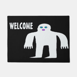 Paillasson Bienvenue Porte Homme Neige MAt