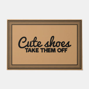 Paillasson Bienvenue Porte Mat Chaussures mignonnes Prenez la