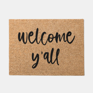 Paillasson Bienvenue Y'all Bienvenue Mat Doormat