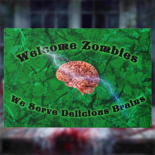 Paillasson Bienvenue Zombies, Nous Servions De Délicieux Cerv