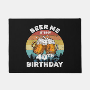 Paillasson Bière pour moi, c'est mon 40e anniversaire