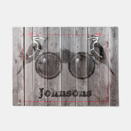 Paillasson Birdwatcher Rustic Woodpecker Birds Farmhouse
