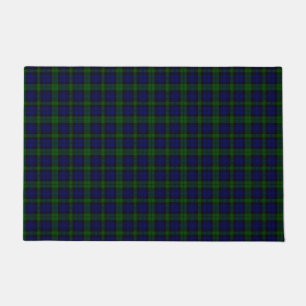 Paillasson Black Watch Tartan bleu vert Plaid