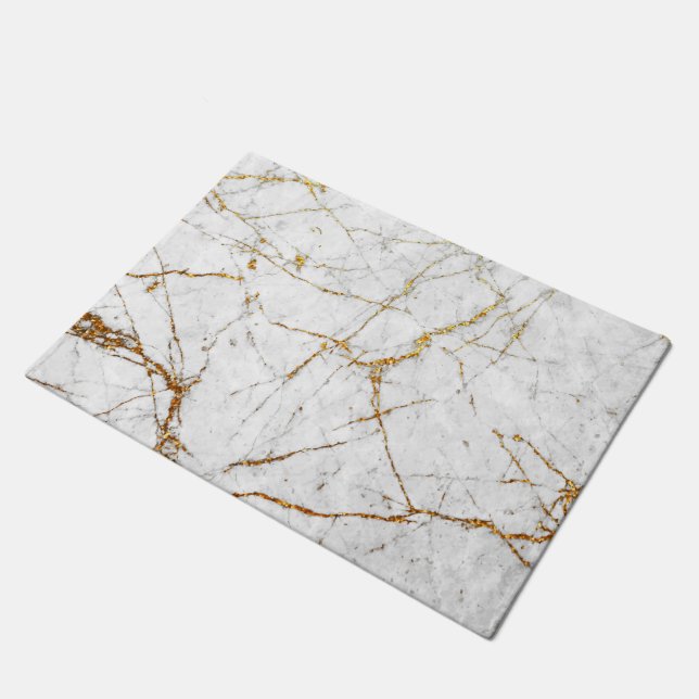Paillasson Blanc et marbre d'or (Incliné)