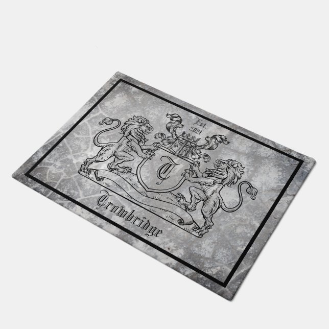 Paillasson Blason aux Lions Royaux (Incliné)
