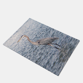 Paillasson Bleu Heron porte d'eau