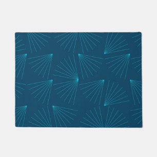 Paillasson Bleu, moderne, simple concept de célébration de la