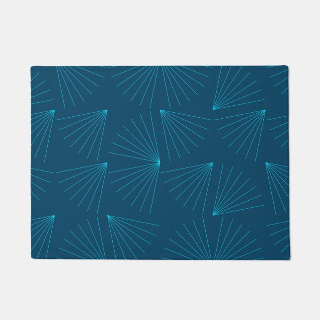 Paillasson Bleu, moderne, simple concept de célébration de la (Devant)