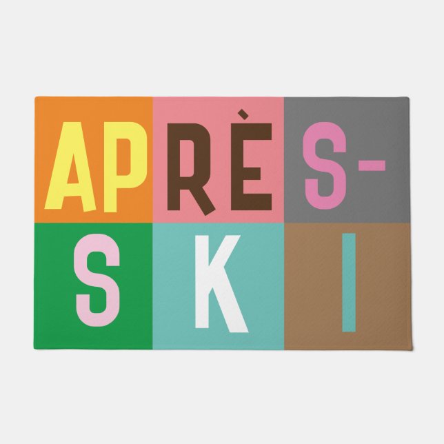 Paillasson Blocs de couleurs après ski (Devant)