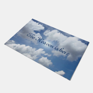 Paillasson Blue Heaven Nuages + votre texte et vos idées