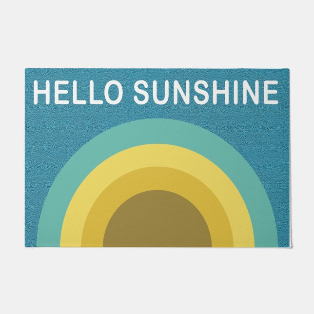 Paillasson Blue Hello Sunshine Doormat, Ménage (Devant)