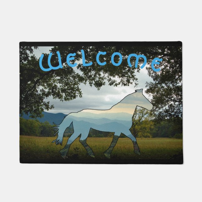 Paillasson Blue Ridge Horse Cades Cove (Devant)