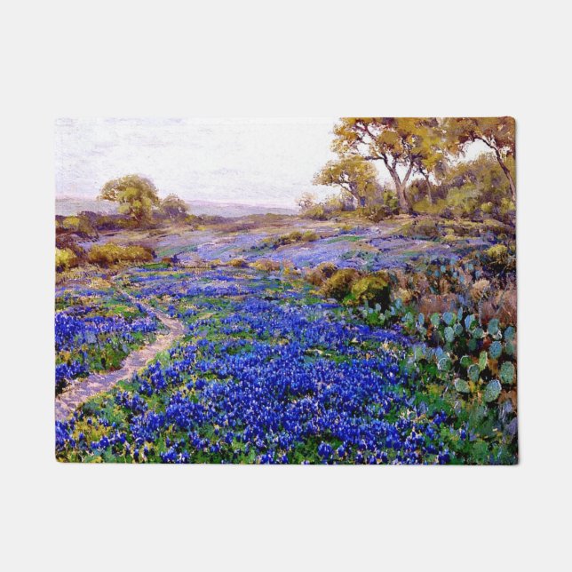 Paillasson Bluebonnets à Twilight, au nord de San Antonio, (Devant)