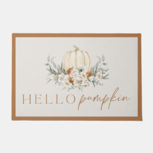 Paillasson BOHEME Boho Terracotta Bonjour Citrouille Automne 