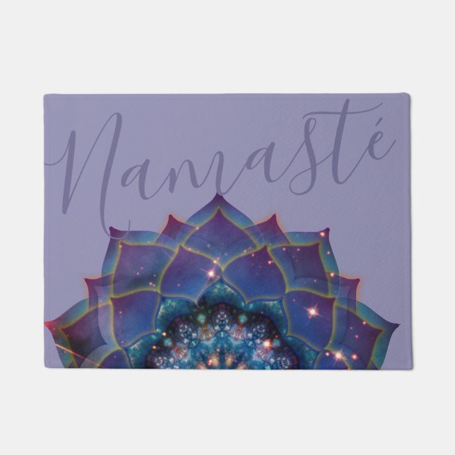 Paillasson Boho Nebula Mandala, Mystique (Devant)
