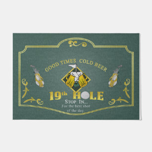 Paillasson Bon Temps Charbon De Mat De Bière Froide, Golf