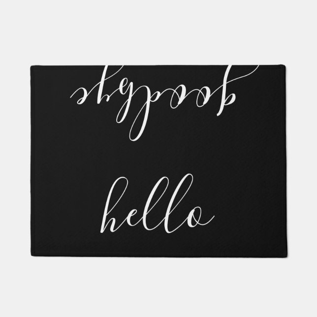 Paillasson Bonjour et au revoir natte (Devant)