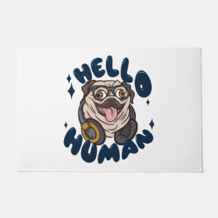 Paillasson Bonjour homme migre chien