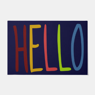 Paillasson Bonjour Salut Tapis, Mat d'accueil intérieur, Pers